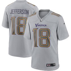 Nike Men's Minnesota Vikings Justin Jefferson #18 Atmosphere Grey Game Jersey