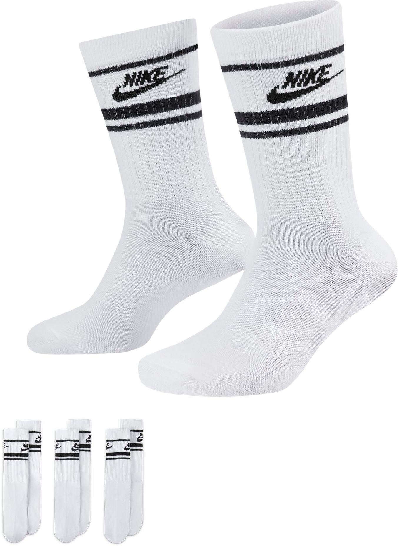 White/Black Stripe