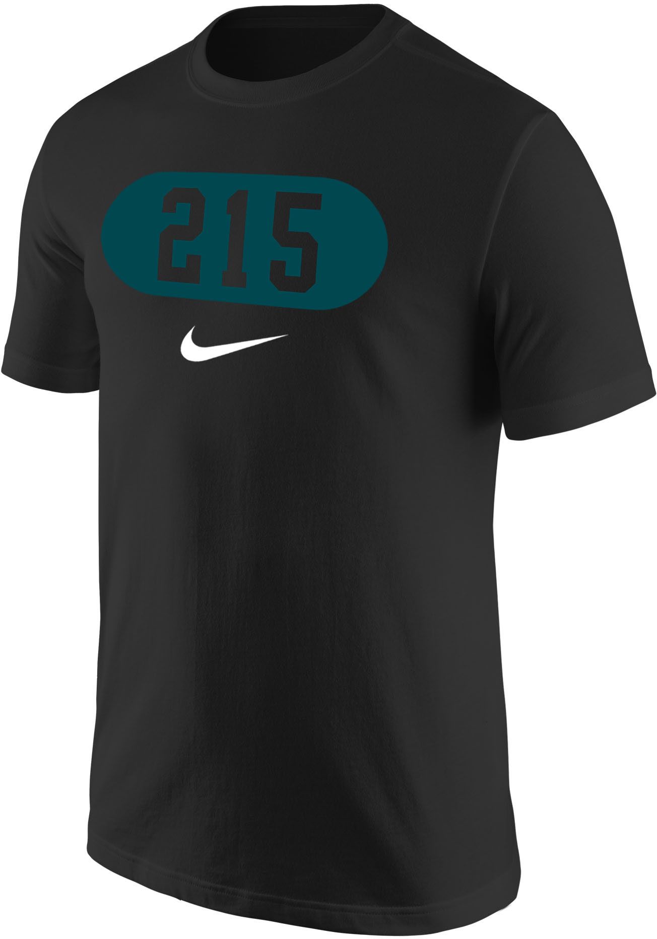 Nike Men's Philadelphia 215 Area Code Black T-Shirt