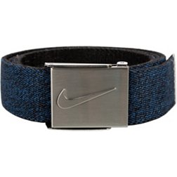 Nike, Accessories, Nike G Flex Woven Stretch Golf Belt Black Gray Pink  Multi Weave Mens