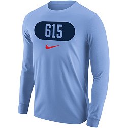 Nike Men's Nashville 615 Area Code Light Blue Long Sleeve T-Shirt