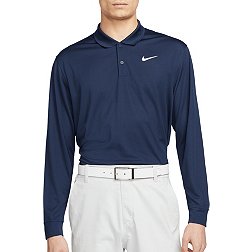 Nike Men's Dri FIT Victory Solid Long Sleeve Golf Polo