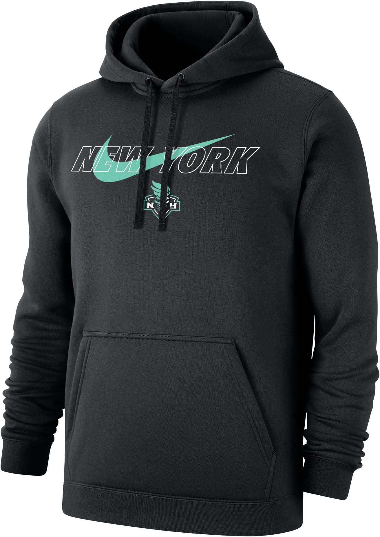 Men's Nike Black New York Jets Wordmark Performance Pullover Hoodie