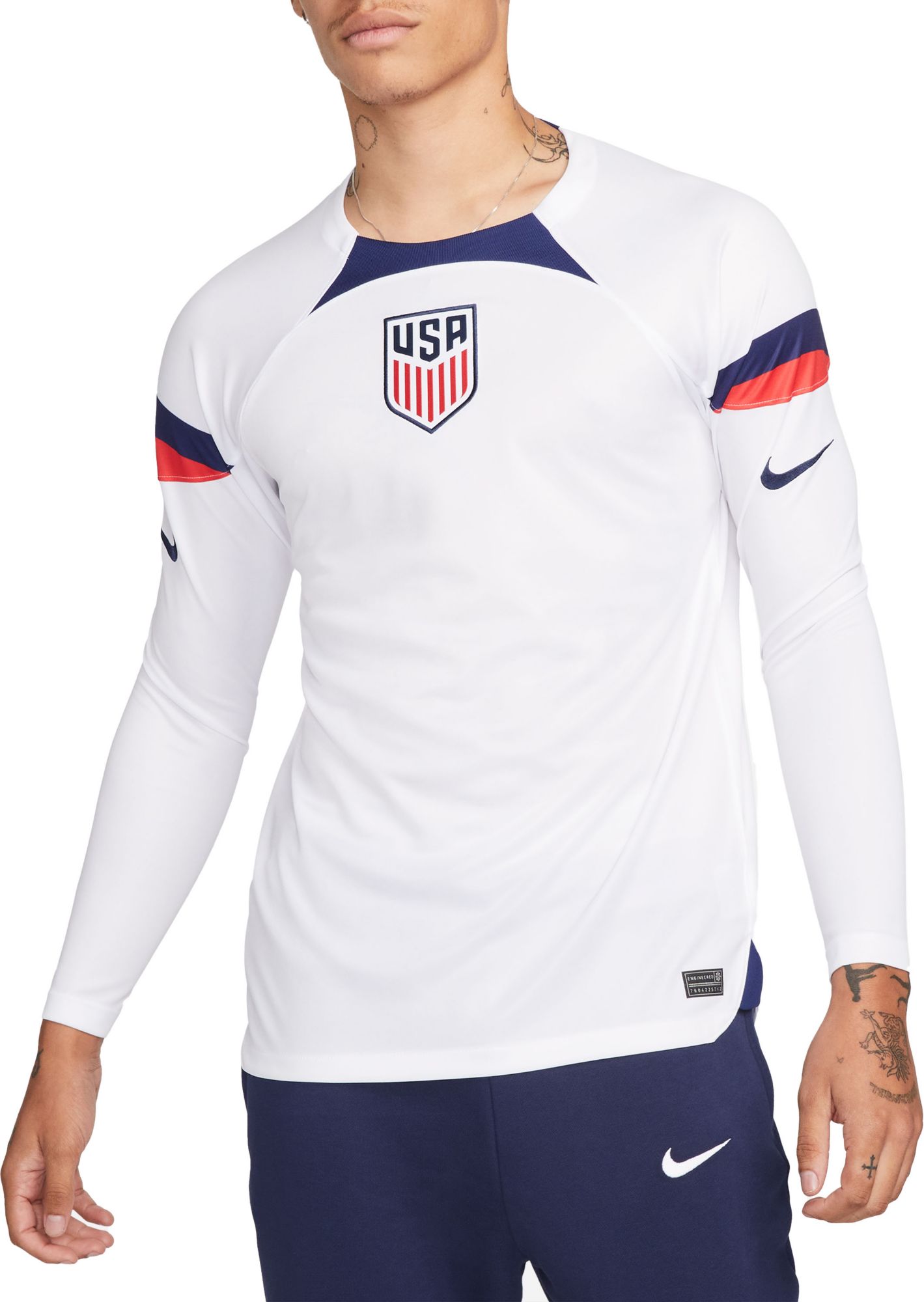 : Pulisic #10 USA Home Men's World Cup Soccer Jersey 22/23 (as1,  Alpha, s, Regular, Regular, Small) White : Sports & Outdoors