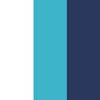 White/Blue/College Navy