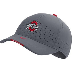 Nike Men's Ohio State Buckeyes Grey AeroBill Swoosh Flex Classic99 Football Sideline Hat
