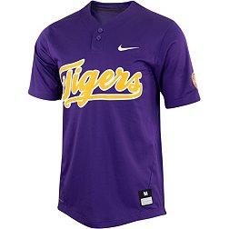 Nike LSU Tigers Purple Two Button Replica Softball Jersey
