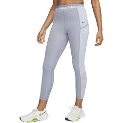 Nike Pro Womens XS Leggings Pink Multi Space-Dye High Waisted Cropped