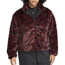 Nike Women's Sportswear Faux Fur Allover Print Jacket