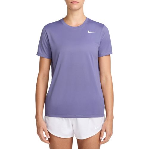Purple Nike Essential Short Sleeve Crop Top Nike Women's One