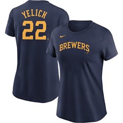 Touch Women's Navy, White Milwaukee Brewers Setter T-shirt - Macy's