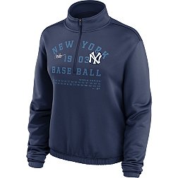 Nike Women's New York Yankees Navy Cooperstown Collection Rewind 1/2 Zip Jacket