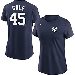 Nike Women's New York Yankees Gerrit Cole #45 Navy T-Shirt
