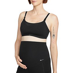 Nike Women's Medium Support Sports Bra Camo Design -1-Piece Pad - High-Neck  - Dri-FIT Swoosh (X-Small, Grey/Blue) at  Women's Clothing store