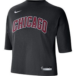 Nike Women's 2022-23 City Edition Chicago Bulls Black Boxy T-Shirt