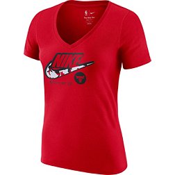 Nike Women's Chicago Bulls Red Dri-Fit T-Shirt
