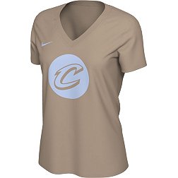 Nike Women's 2022-23 City Edition Cleveland Cavaliers Brown V-Neck T-Shirt
