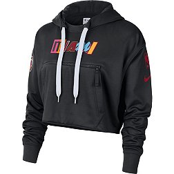 Nike Women's 2022-23 City Edition Miami Heat Black Courtside Pullover Hoodie