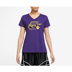 Nike Women's Los Angeles Lakers Purple Dri-Fit T-Shirt