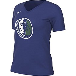 Nike Women's 2022-23 City Edition Dallas Mavericks Blue V-Neck T-Shirt