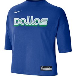 Nike Women's 2022-23 City Edition Dallas Mavericks Blue Boxy T-Shirt