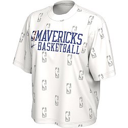 Nike Women's Dallas Mavericks White Courtside Cotton T-Shirt