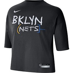 Nike Women's 2022-23 City Edition Brooklyn Nets Black Boxy T-Shirt