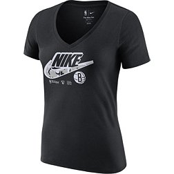 Nike Women's Brooklyn Nets Black Dri-Fit T-Shirt