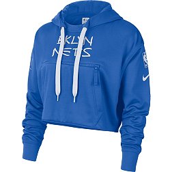 Nike Women's 2022-23 City Edition Brooklyn Nets Blue Courtside Pullover Hoodie