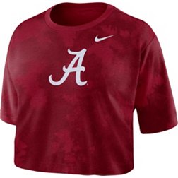 Nike Women's Alabama Crimson Tide Crimson Cotton Cropped T-Shirt