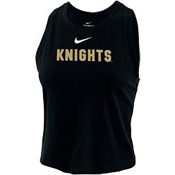 Nike Women's UCF Knights Black Dri-FIT Cotton Crop Tank Top