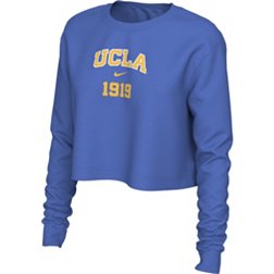 Nike Women's UCLA Bruins True Blue Cotton Cropped Long Sleeve T-Shirt
