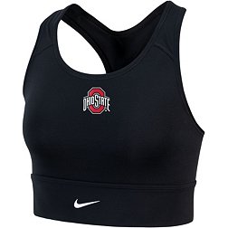 Nike Women's Ohio State Buckeyes Black Dri-FIT Longline Sports Bra