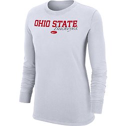 Nike Women's Ohio State Buckeyes White Crew Long Sleeve T-Shirt