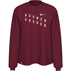 Nike Women's Oklahoma Sooners Crimson Varsity Boxy Long Sleeve T-Shirt