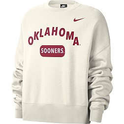 Nike Women's Oklahoma Sooners Crew Neck White Sweatshirt