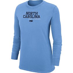 Nike Women's North Carolina Tar Heels Carolina Blue Crew Long Sleeve T-Shirt