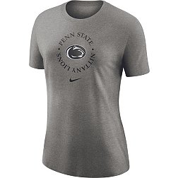 Nike Women's Penn State Nittany Lions Grey Dri-FIT Cotton Crew T-Shirt