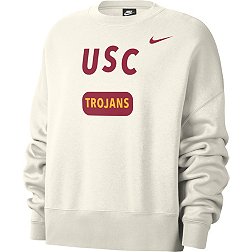 Nike Women's USC Trojans Crew Neck White Sweatshirt