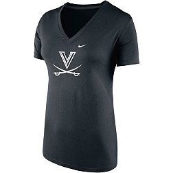 Nike Women's Virginia Cavaliers Dark Mode 2.0 Legend V-Neck Black T-Shirt