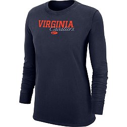 Nike Women's Virginia Cavaliers Blue Crew Long Sleeve T-Shirt