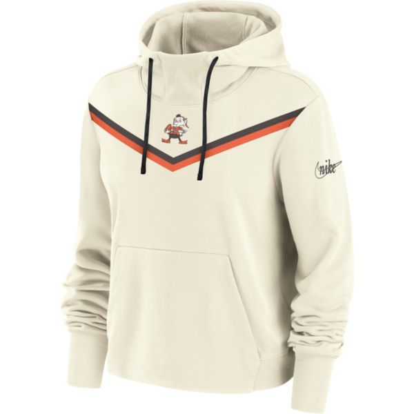 Nike Women's Cleveland Browns Historic White Pullover Hoodie