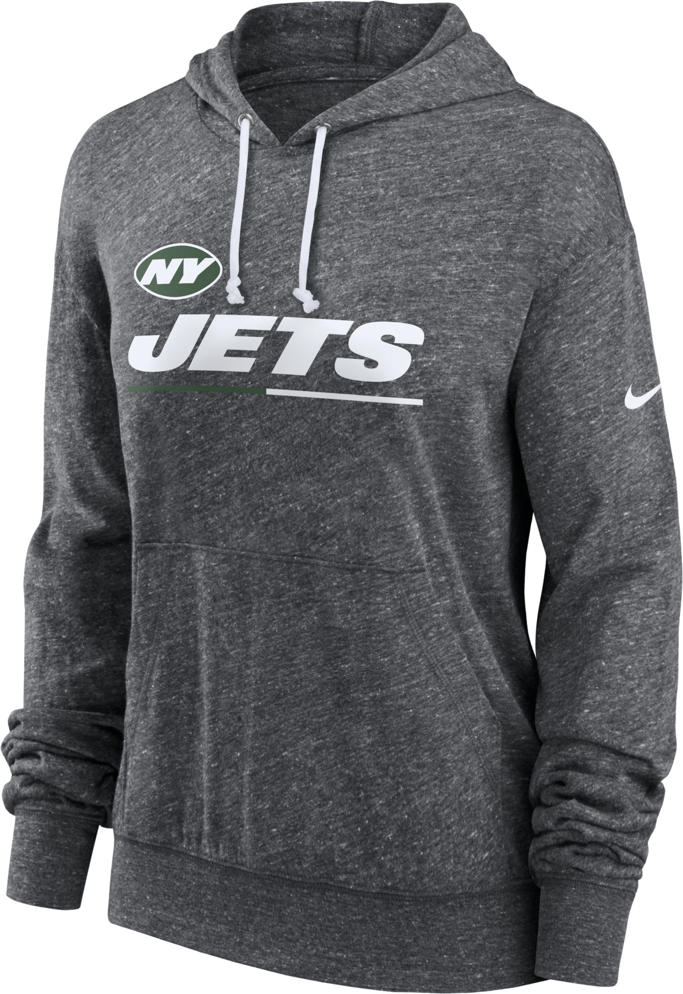Nike Women's New York Jets Grey Gym Vintage Pullover Hoodie