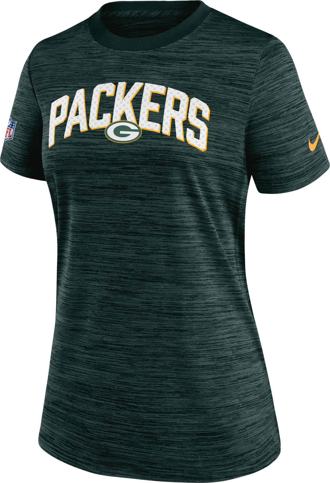 Nike / Women's Green Bay Packers Sideline Velocity Green T-Shirt