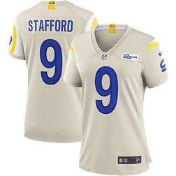 Nike Women's Los Angeles Rams Matthew Stafford #9 Light Bone Game Jersey