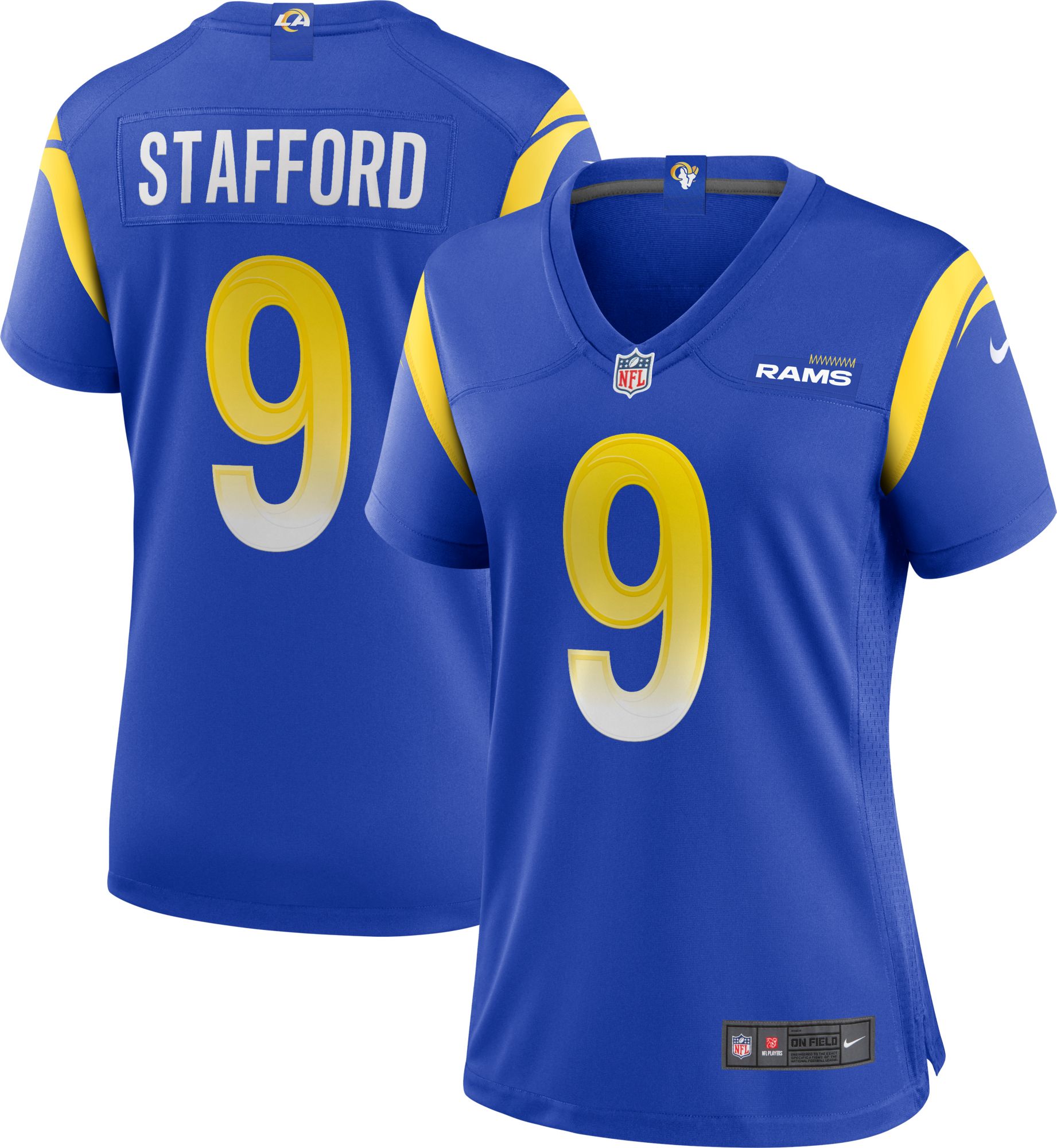 Nike Women's Los Angeles Rams Matthew Stafford #9 Royal Game Jersey