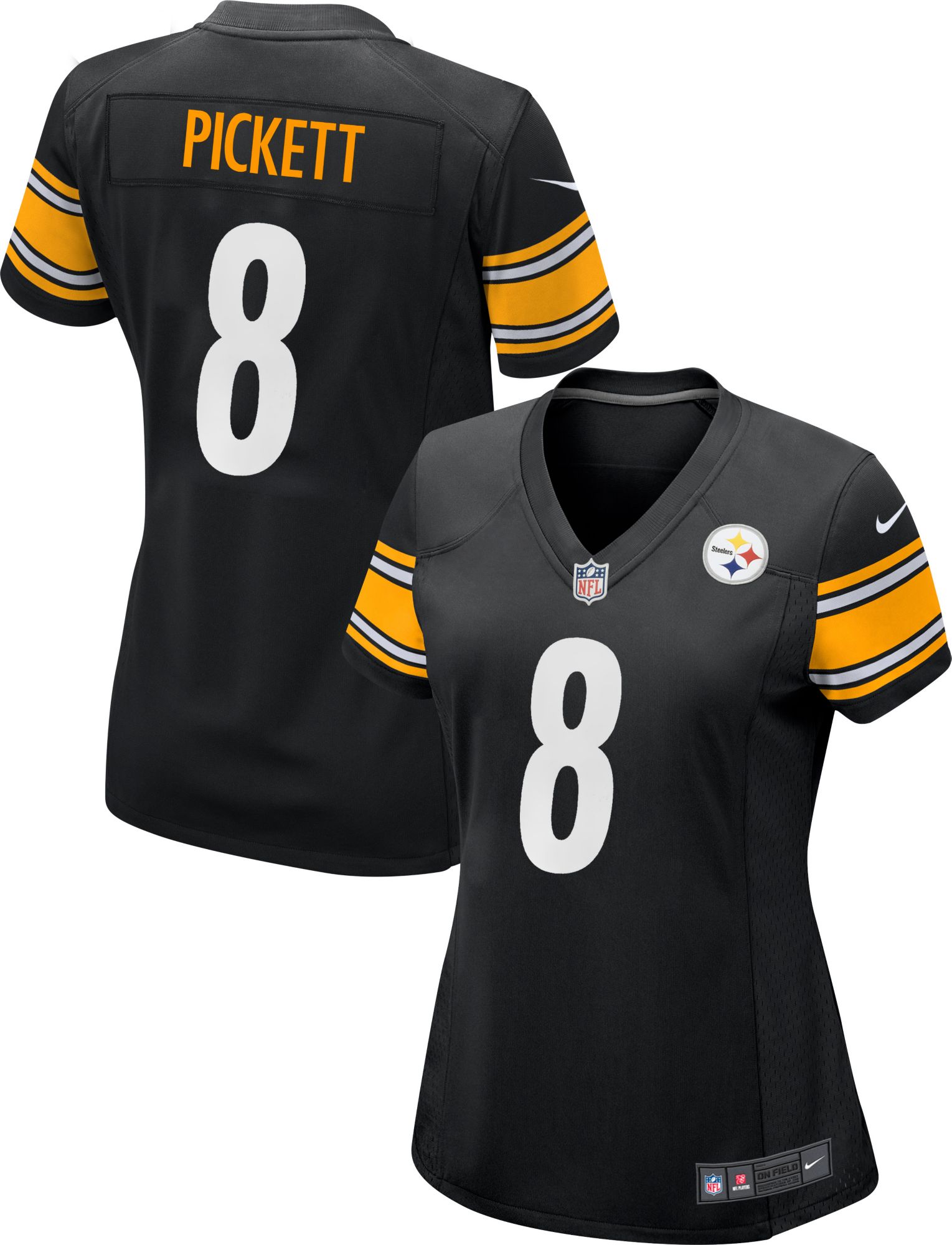 Nike / Women's Pittsburgh Steelers Kenny Pickett #8 Black Game Jersey