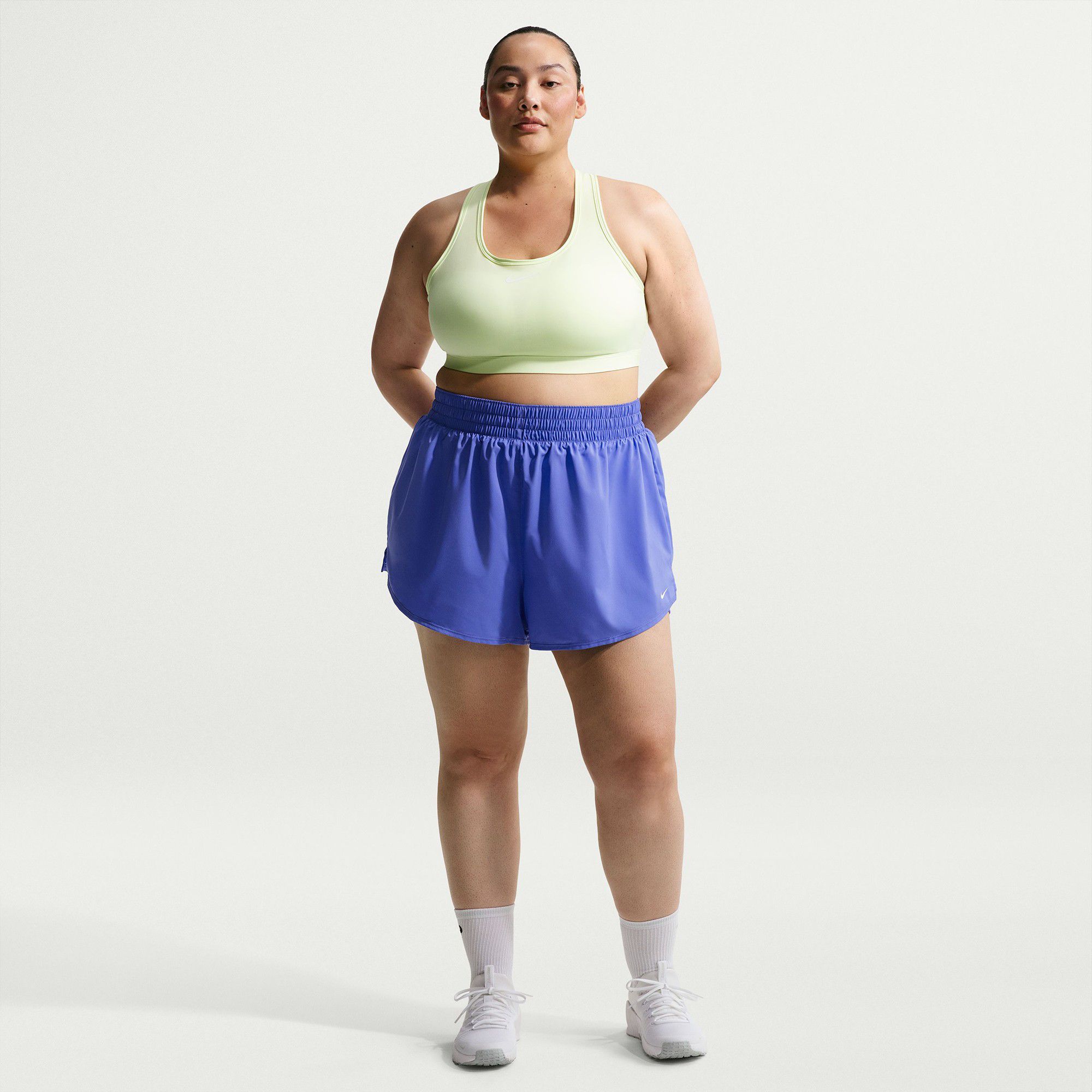 Nike Women's One Dri-FIT High-Waisted 3" 2-in-1 Shorts