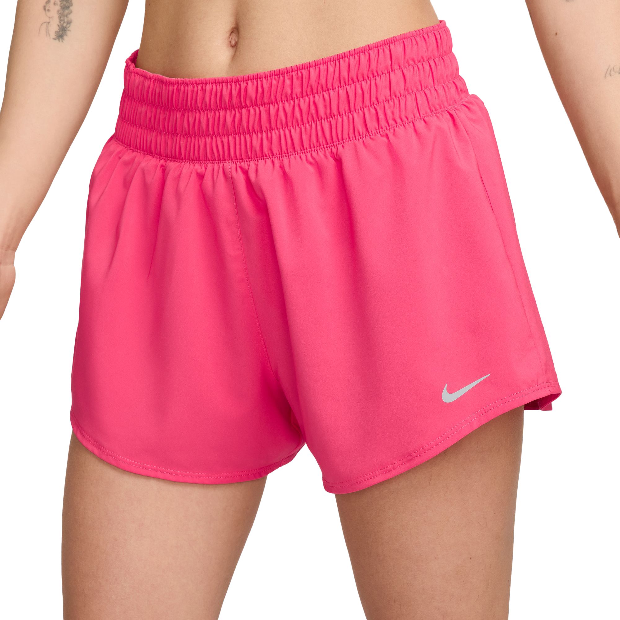 Nike Women's One Dri-FIT Mid-Rise 3" Brief-Lined Shorts