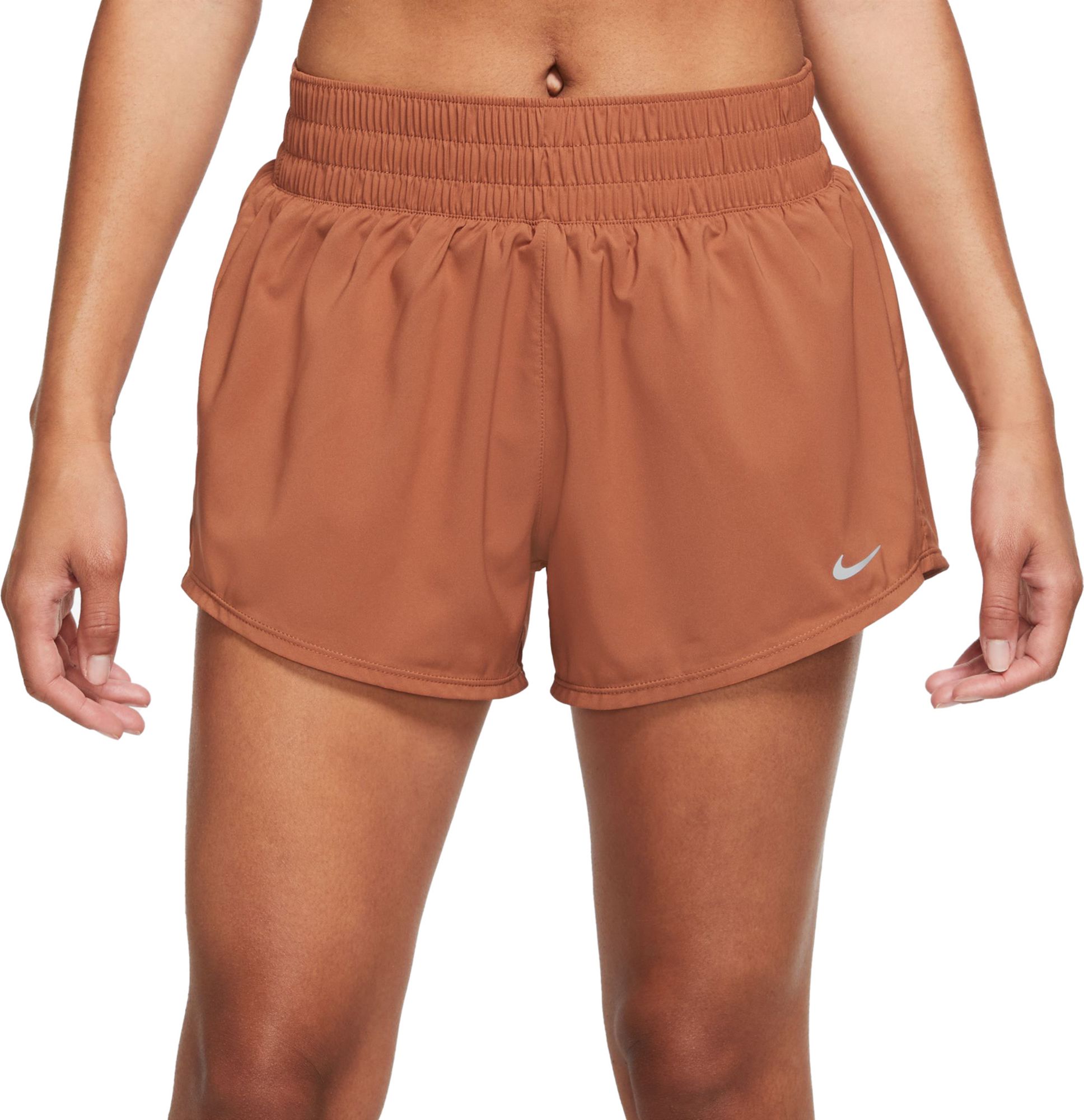 Nike Women's One Dri-FIT Mid-Rise 3" Brief-Lined Shorts